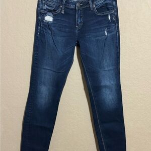 Silver Jeans Women's Dark Blue Skinny Jeans